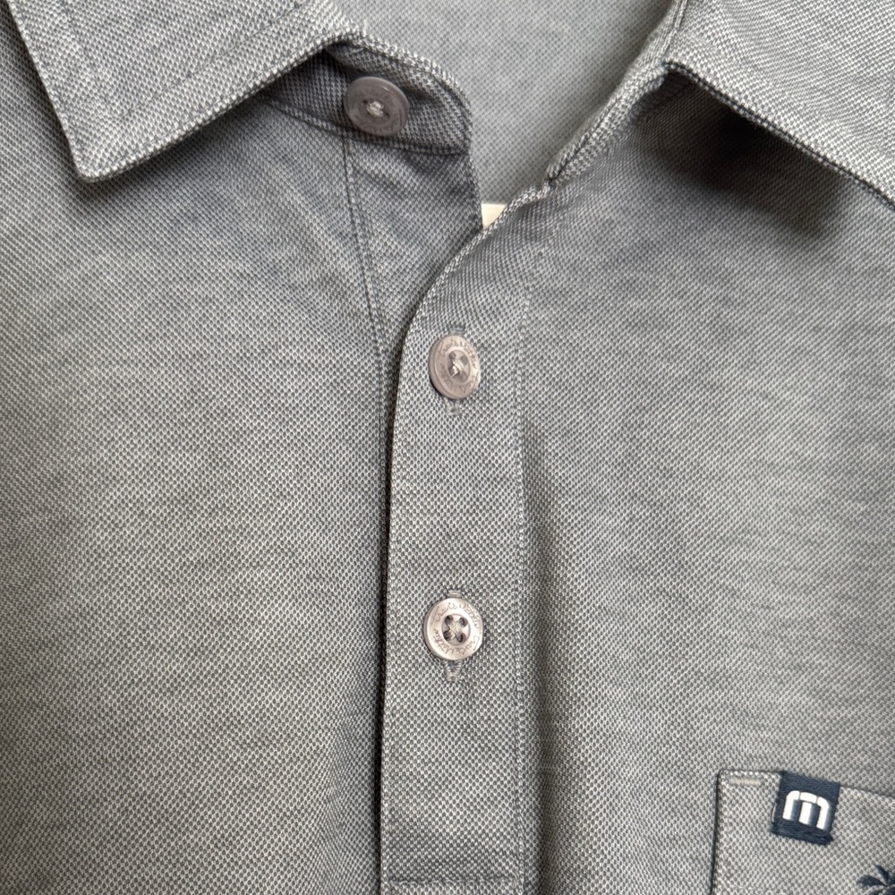 Travis Mathew Dark Gray Polo Shirt - Picture 6 of 13